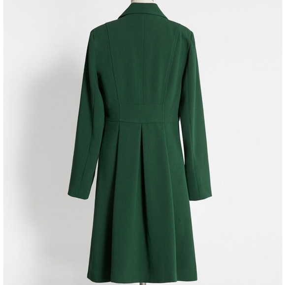 Modcloth Green Coat - Picture 2 of 10